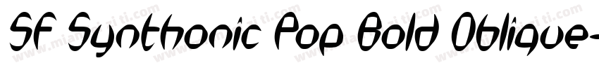 SF Synthonic Pop Bold Oblique字体转换